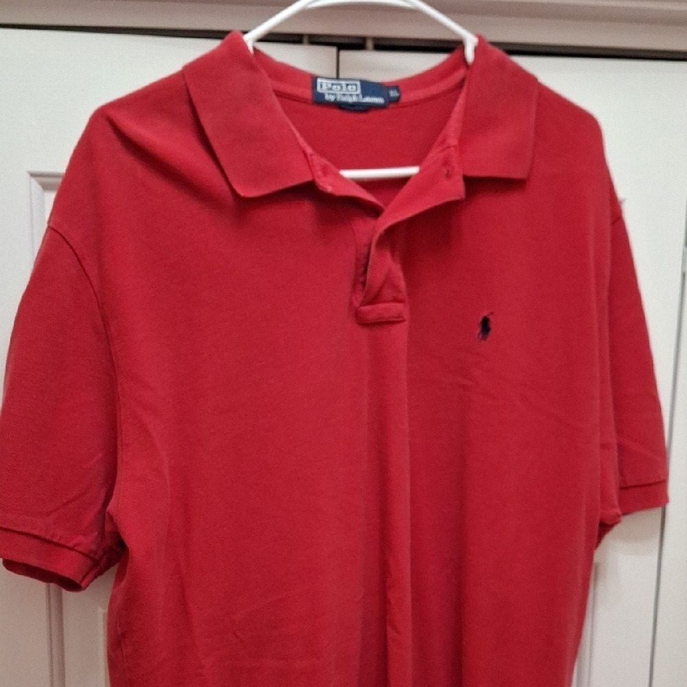 Polo by Ralph Lauren Men's XL Red Polo Shirt